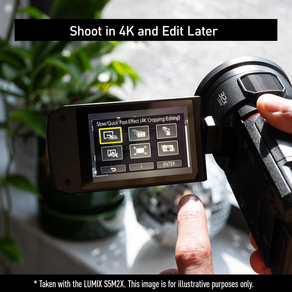 Panasonic VX3 lightweight body ideal for travel and family moments