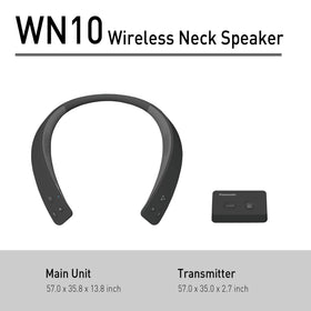 Panasonic WN10 control buttons detail showing easy access for volume and calls