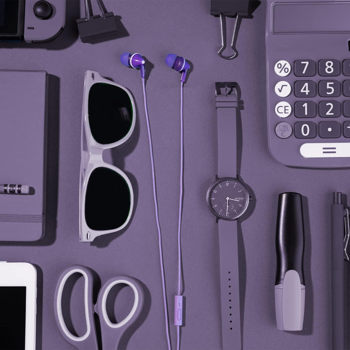 Panasonic earbud worn in ear demonstrating secure ergonomic fit and isolation