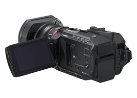 Panasonic X1200 Hybrid O.I.S. stabilizes handheld footage smoothly.