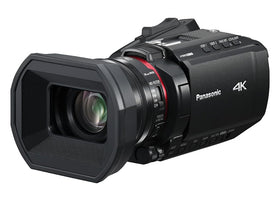 Panasonic X1200 wide 25mm view enables versatile on-the-go filming.