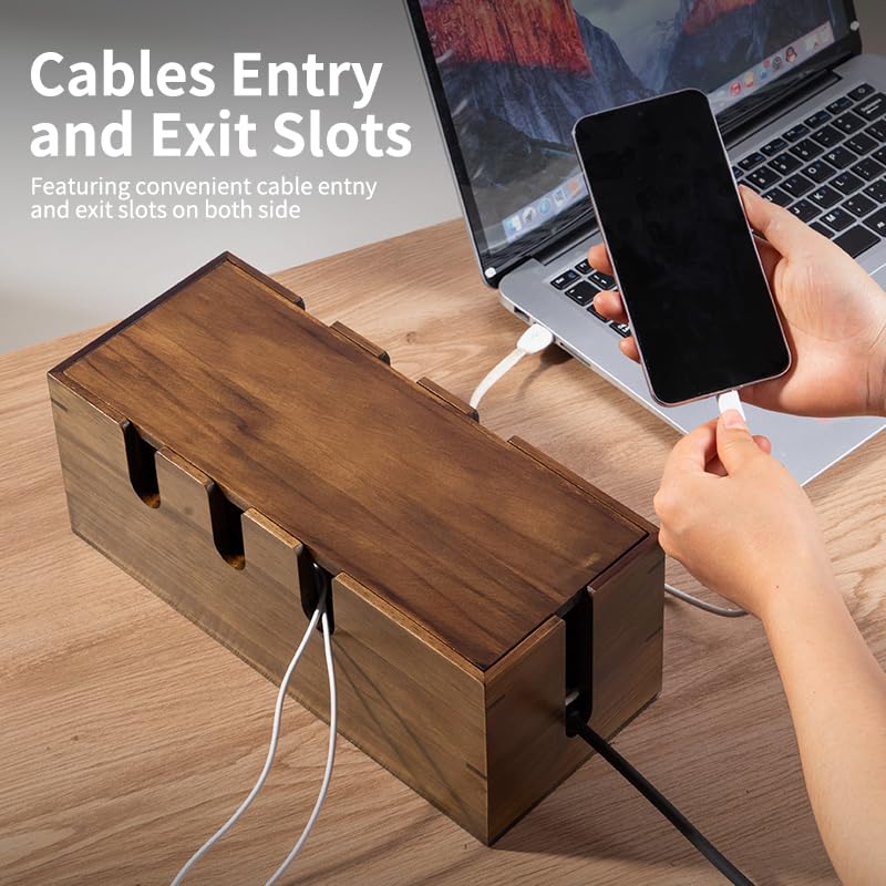 PandaRoad cord-hider wiring-holes design enables flexible wire entry and exit paths.