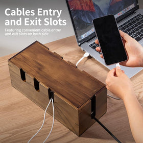 PandaRoad cord-hider wiring-holes design enables flexible wire entry and exit paths.