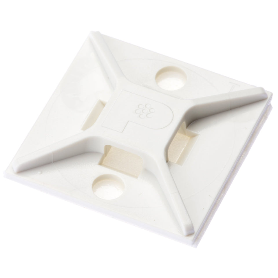 Panduit ABM2S-A-C adhesive-backed mount for secure indoor cable management.