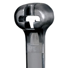 Panduit BT4I-M0, weather resistant nylon 6.6 tie with dome-top head for easy installation.