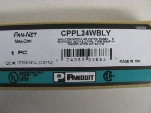 Panduit CPPL24WBLY mounted in server rack showing compact 1U saving space and easy access