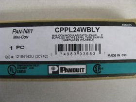 Panduit CPPL24WBLY mounted in server rack showing compact 1U saving space and easy access