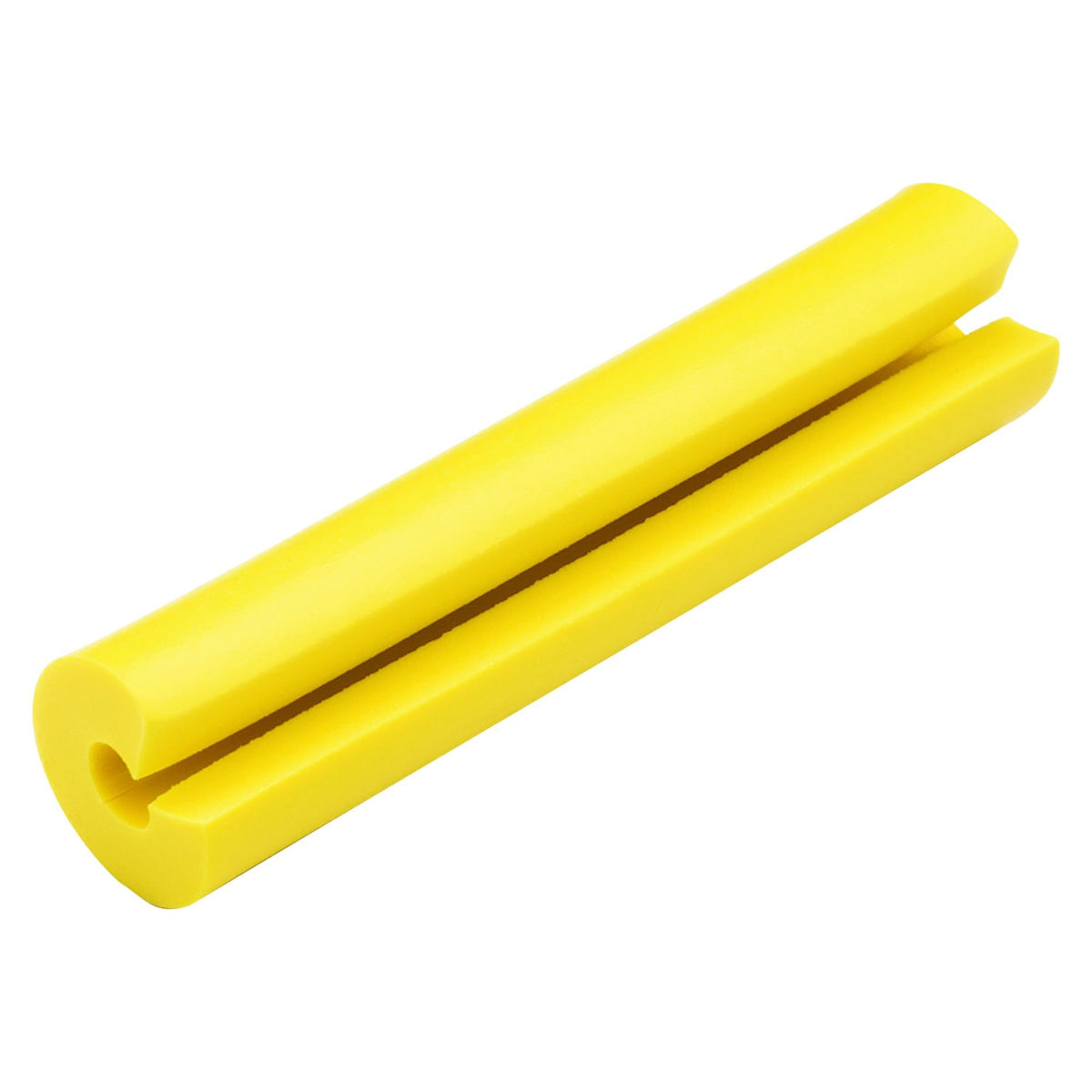 Panduit LabelCore sleeve on yellow 2mm simplex cable improves readability and cable organization