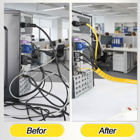 Pangda cable wrap spiral protector for organized wiring and hoses.