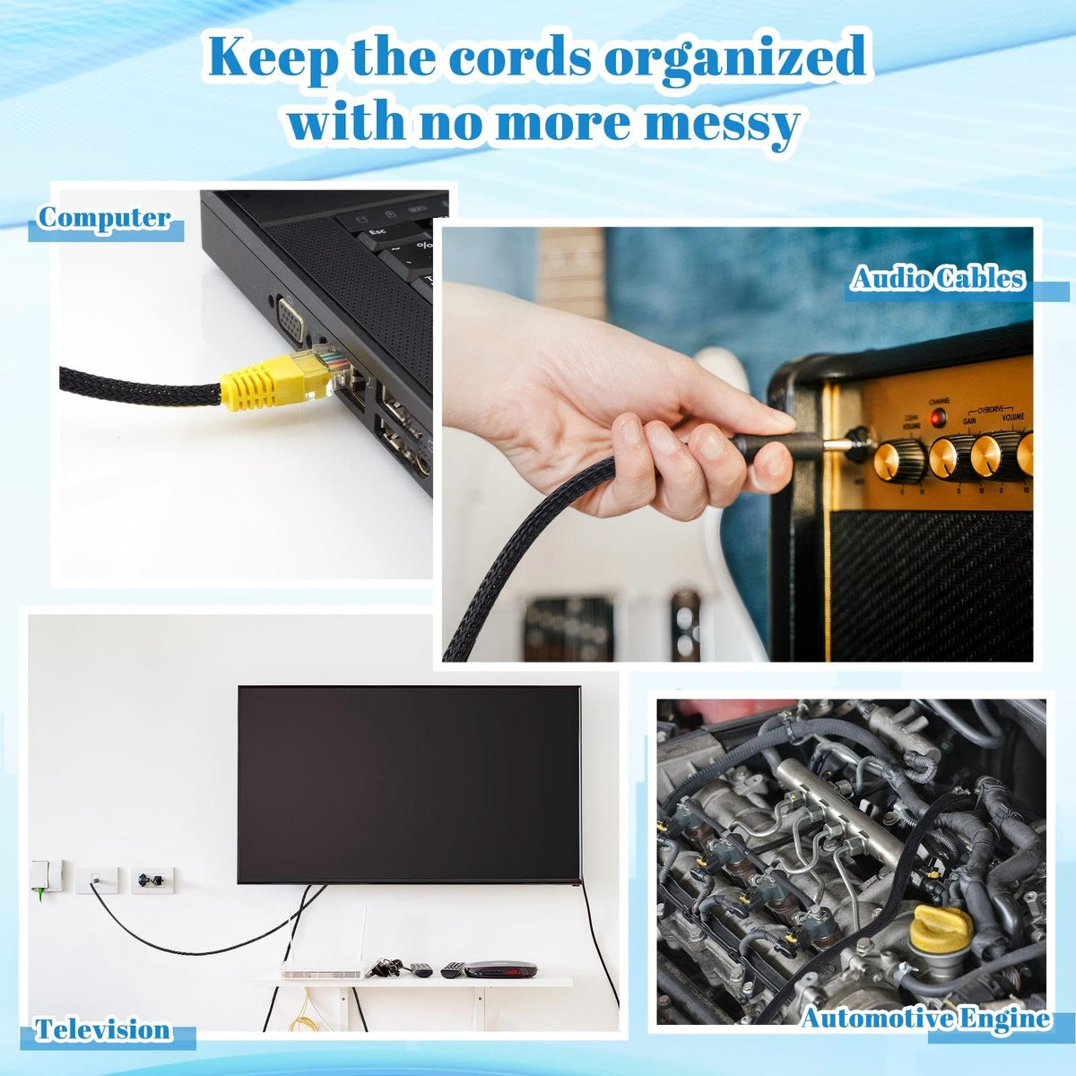 Pangda durable cable-protection tubing offers long-lasting, tidy cable management