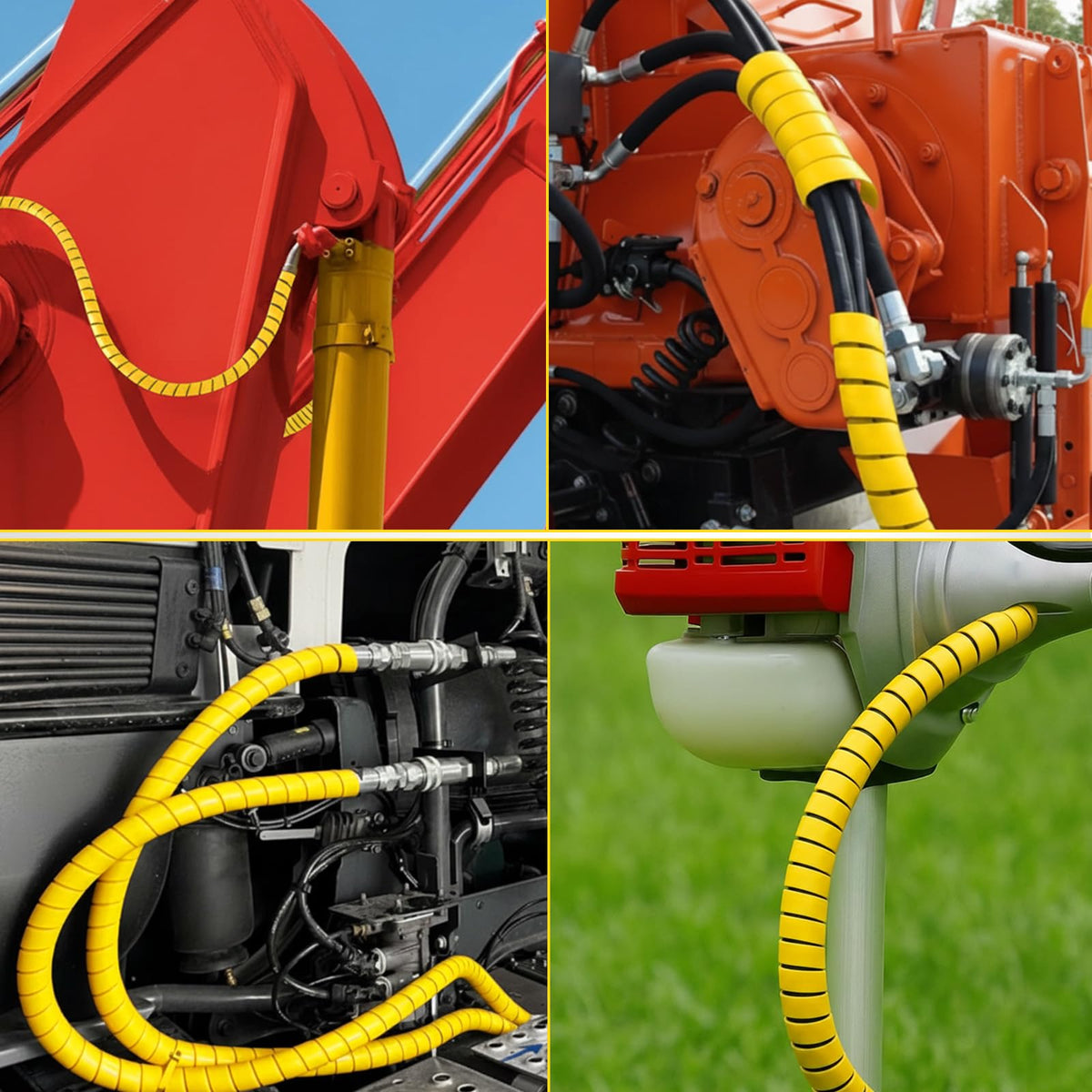 Pangda industrial spiral hose protector used in industrial settings.