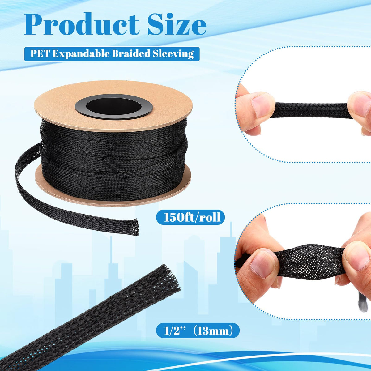 Pangda PET material cord protector withstands daily home theater use