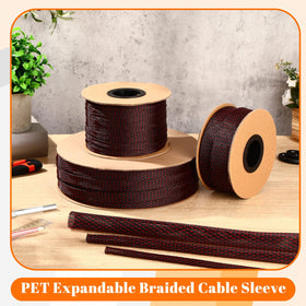 Pangda close-up PET weave texture displaying durable braided protection