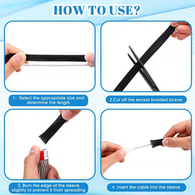Pangda wire-management wrap keeps cables neat and easy to adjust