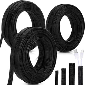 Pangda wire sleeve 1-4 inch braided protects cables and reduces wear.