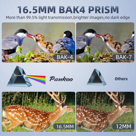 Pankoo monocular with smartphone adapter attached for steady photos