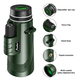 Pankoo close-up of FMC coated lens demonstrating improved brightness