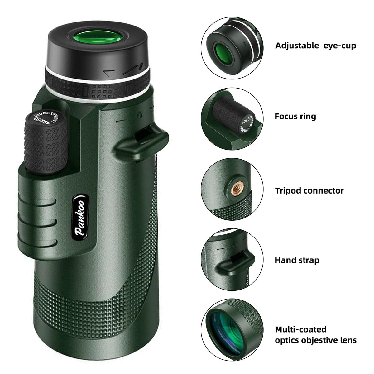 Pankoo compact handheld design fits easily in a pocket