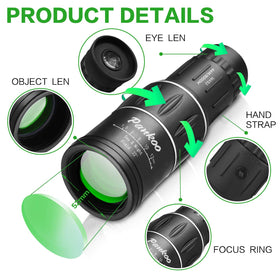 Pankoo compact HD scope highlighted for travel and portability.