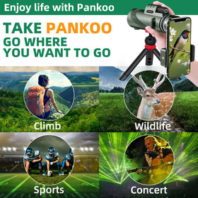 Pankoo ergonomic, rubber-armored body offers non-slip grip during use