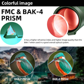 Pankoo monocular objective lens detail showing large 60mm glass for brighter images
