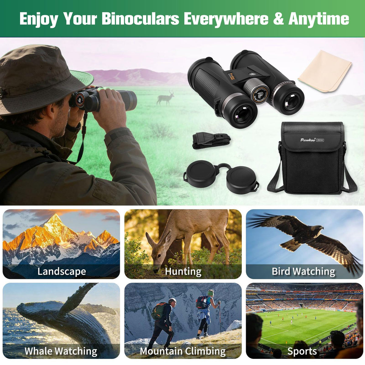 Pankoo outdoor birdwatching lifestyle scene showing distant details clearly