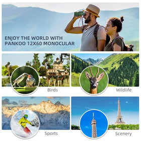 Pankoo smartphone adapter attached to monocular enabling stable long-distance photos