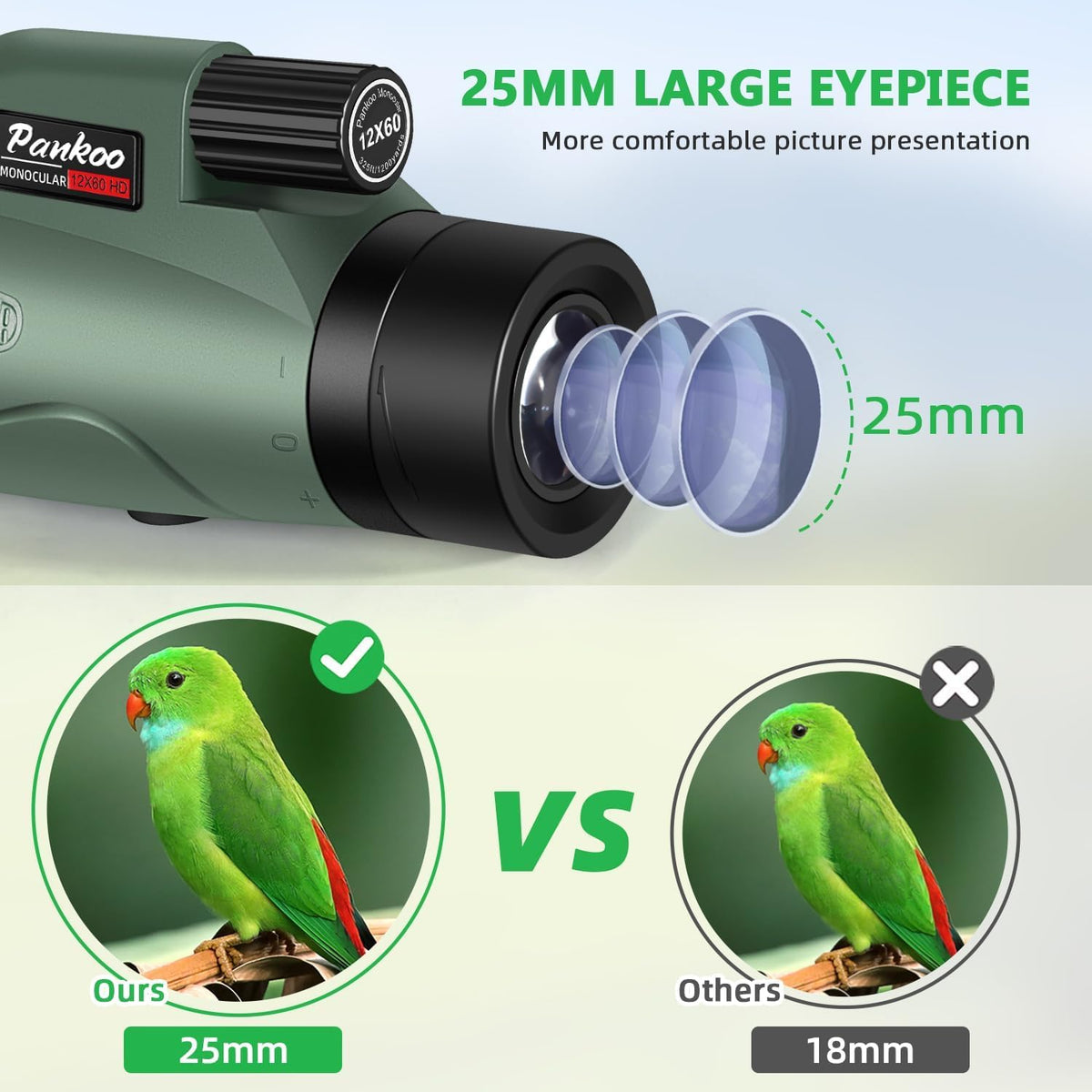 Pankoo smartphone adapter setup for quick, sharp wildlife photos.