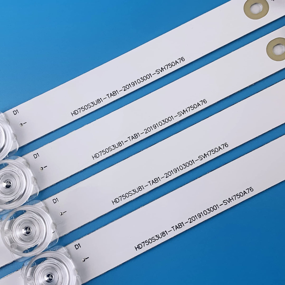PANMILED close-up of LED beads on strip showing six LEDs and precise uniform lighting