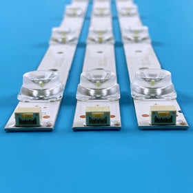 PANMILED LED backlight strips for TCL 65-inch – clean attachment with double-sided adhesive.