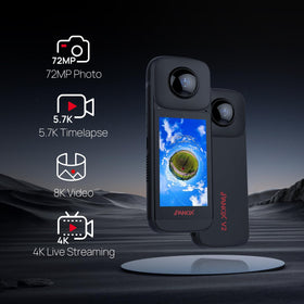 PANOX V2 stabilization reduces shake during rough motorcycle paths.