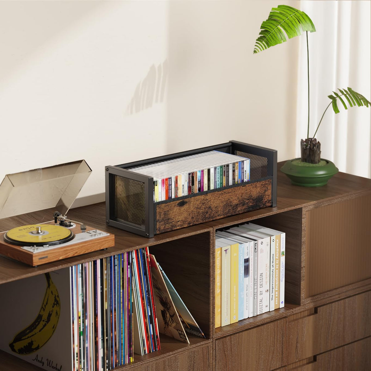 PAPAGIFTREE CD Display on shelf for easy access and display appeal