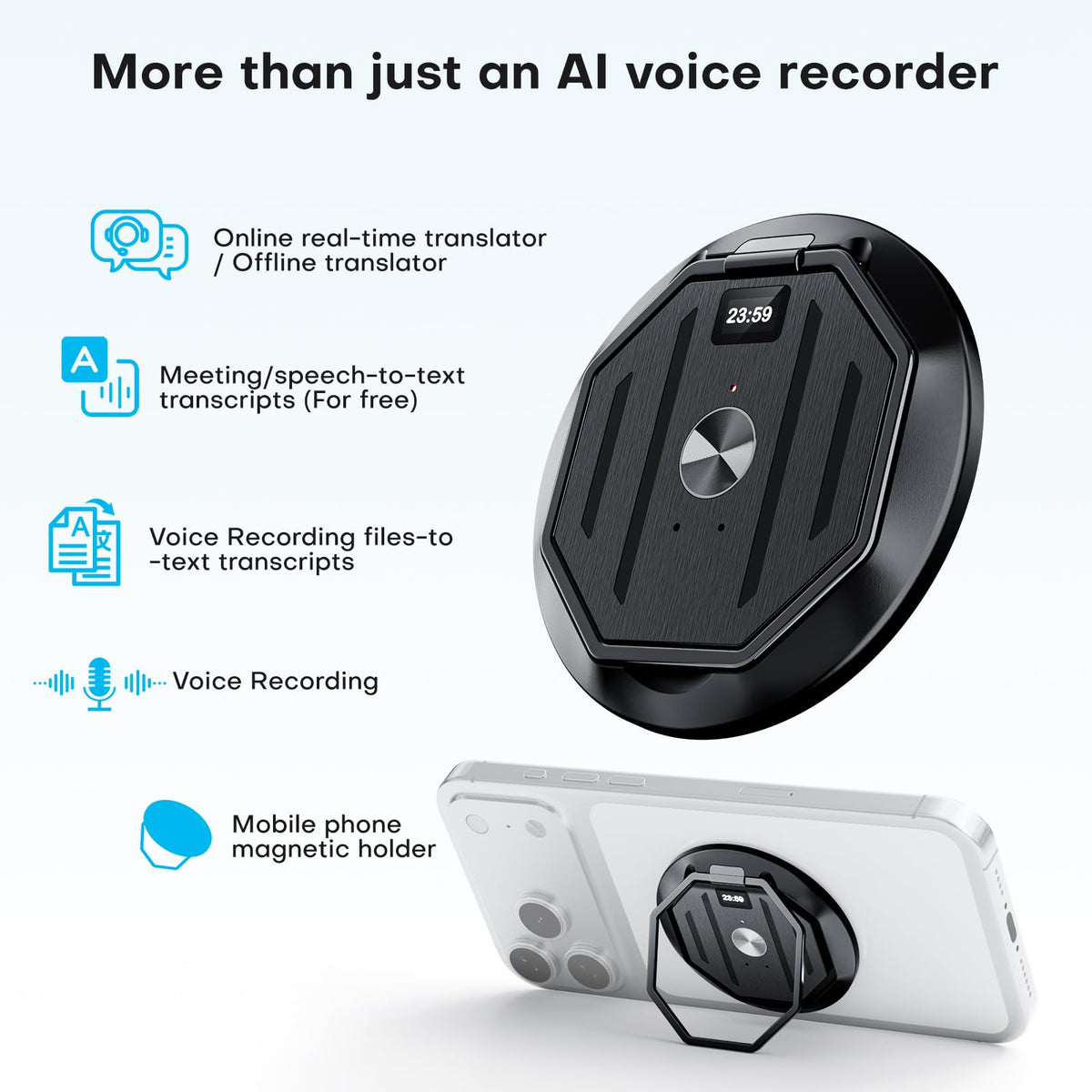 Papanoo noise reduction delivers clearer audio in busy environments.