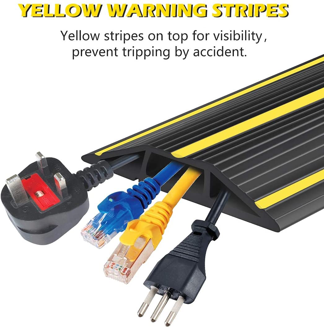 Papillon cut-to-length floor cord cover for flexible installation