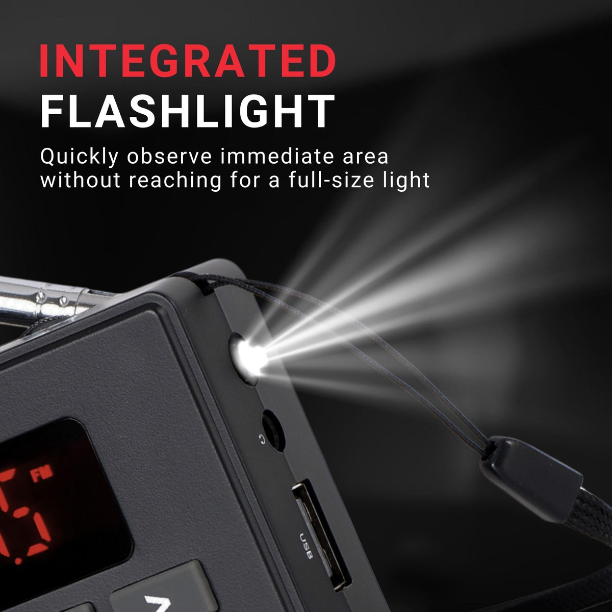 PARANORMIC Spirit Box Kit built-in flashlight supports night hunts.