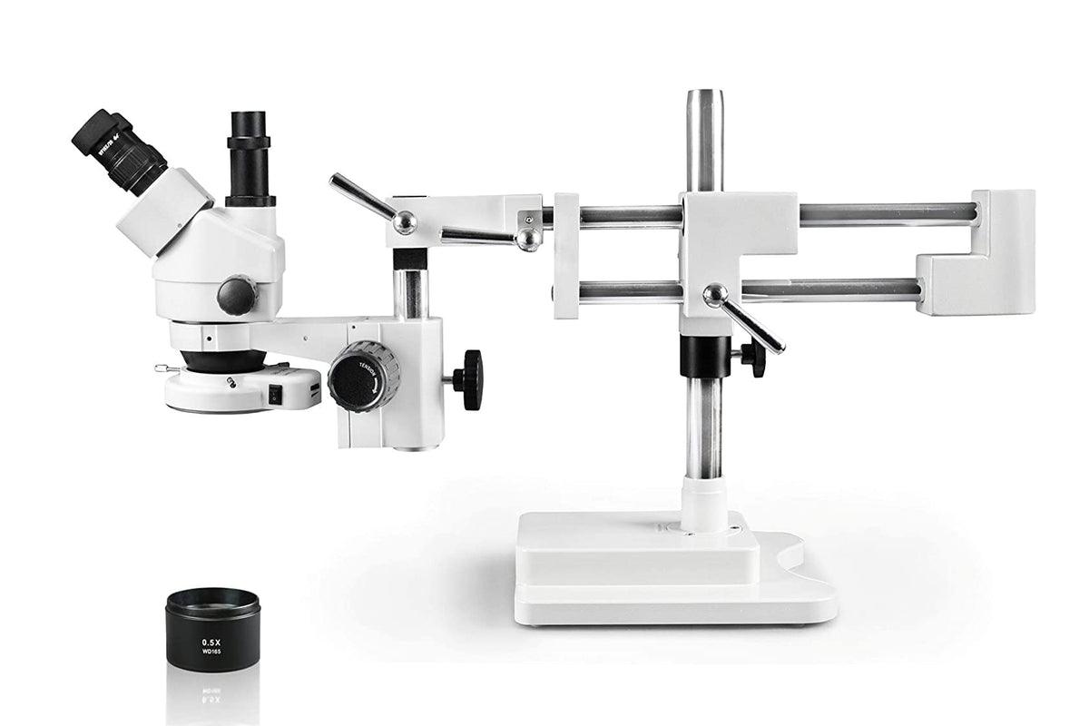Parco Scientific PA-5FLX IFR07 trinocular lockable zoom head for precise observation.