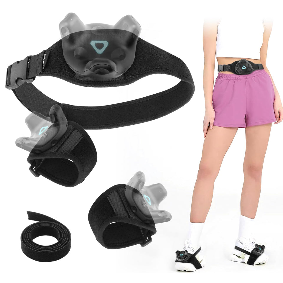 Park Sung Tracker Belt worn for stable full-body tracking.