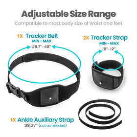 Park Sung Tracker Strap attached to wrist for secure movement.