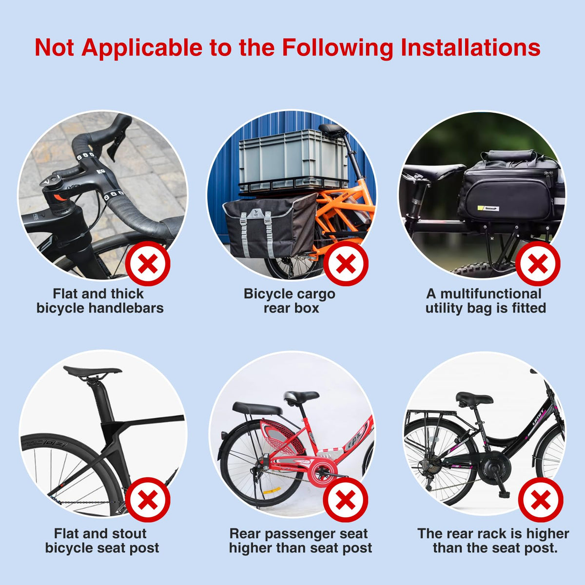 PARKVISION seatpost compatibility 17-38mm fits most bikes