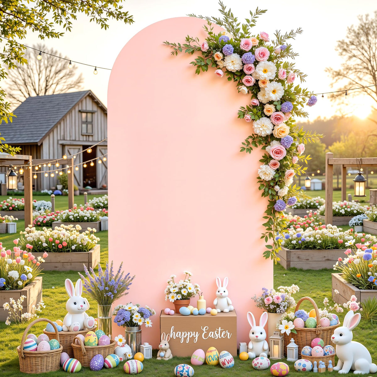PARTISKY styled with florals and balloons to show decorative possibilities and visual cohesion