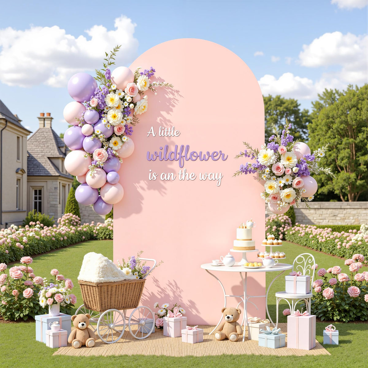 PARTISKY front view of pale pink arch cover showing clean silhouette and instant polish
