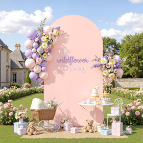 PARTISKY front view of pale pink arch cover showing clean silhouette and instant polish
