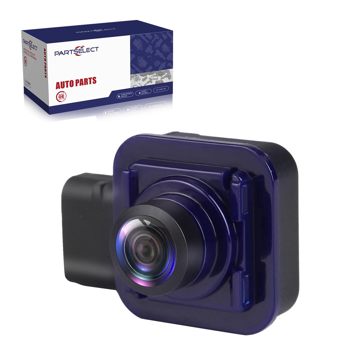 Partselect front view camera showing mounting and clear vision benefit