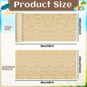 party greeting close-up sand print texture highlighting realistic coastal look