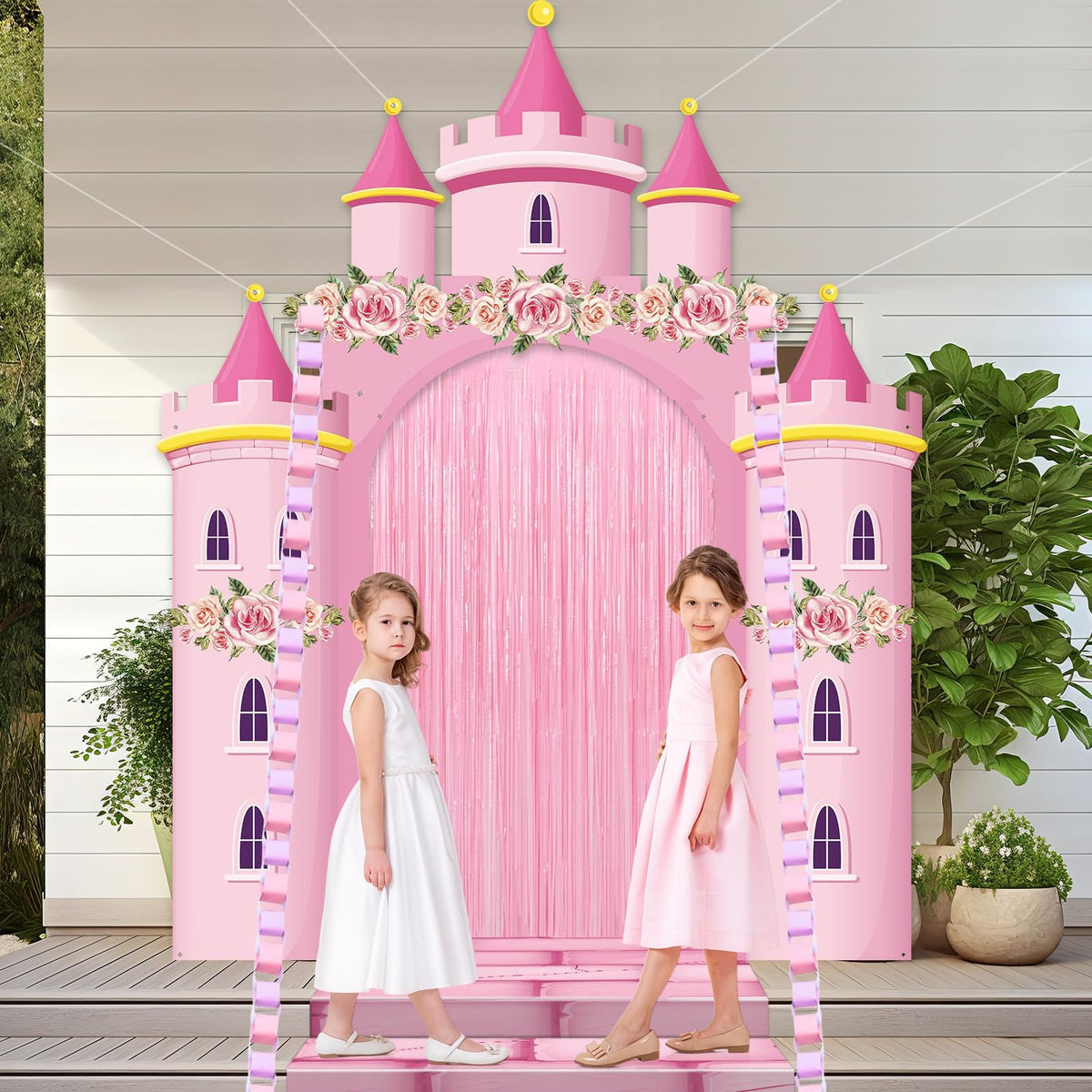 Party Greeting 2m fringe curtain for a playful entry or photo zone