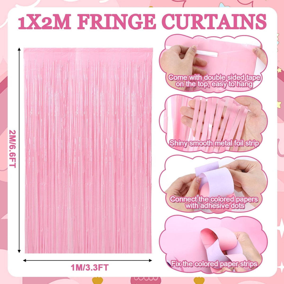 Party Greeting pink castle carpet creating a soft princess stage