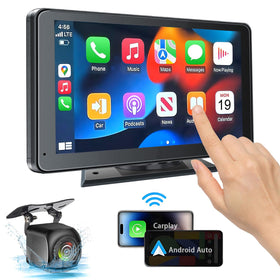 PASLDA front touchscreen showing CarPlay interface and clear navigation benefit