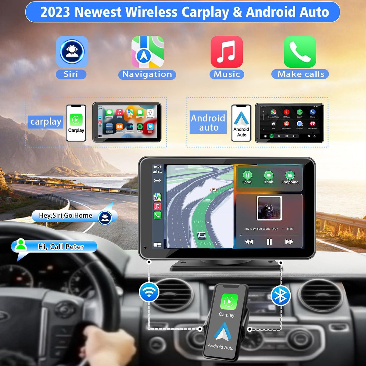 PASLDA rotatable suction mount installed on dash for easy repositioning benefit
