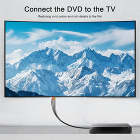 PASOW composite RCA cable supports both video and stereo audio in one cord