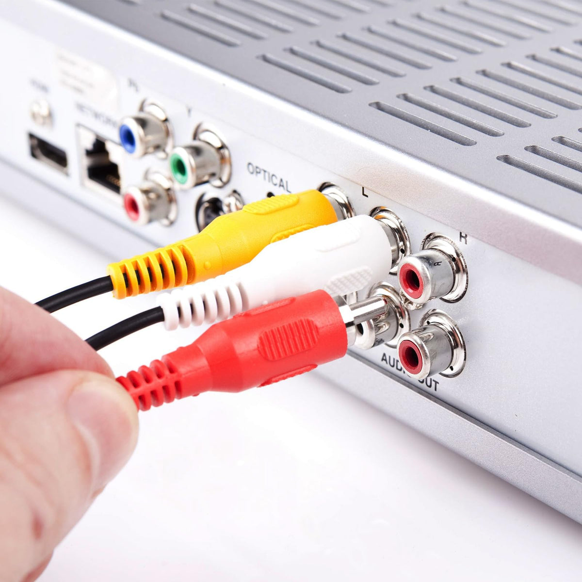 PASOW 60-foot RCA cable suitable for larger rooms and flexible layouts.